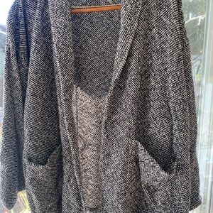 Eileen Fisher Black and White Cardigan